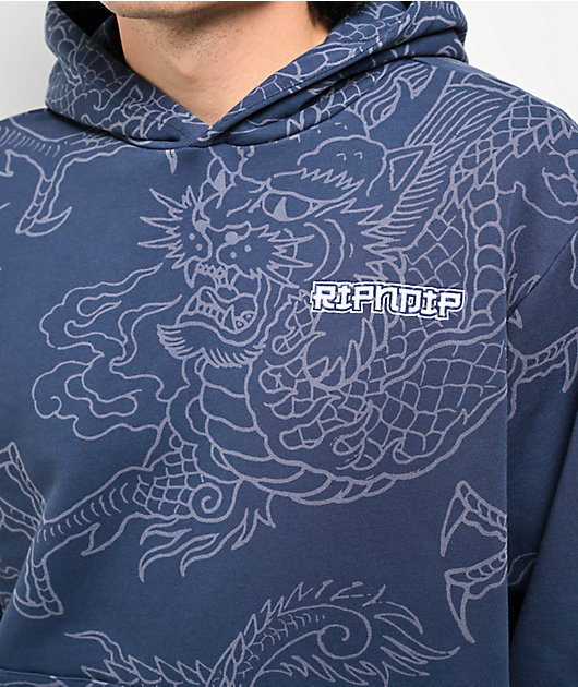 関税込み♪【RIPNDIP】Haku ロゴ パーカー★フーディ RIPNDIP Haku Navy Hoodie | Zumiez