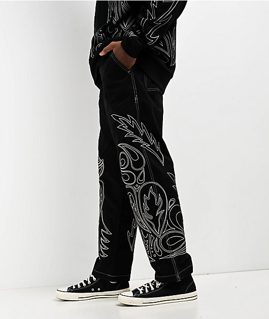 RIPNDIP Howdy Chainstitch Black Pants | Zumiez