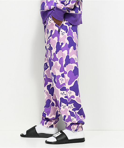 ripndip purple camo pants