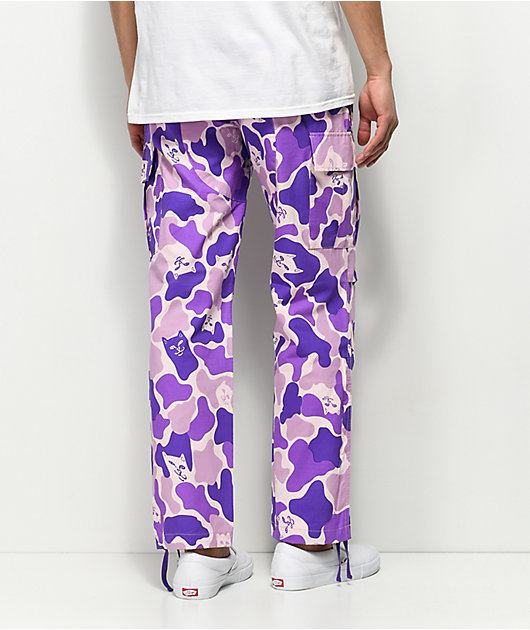 ripndip purple camo pants