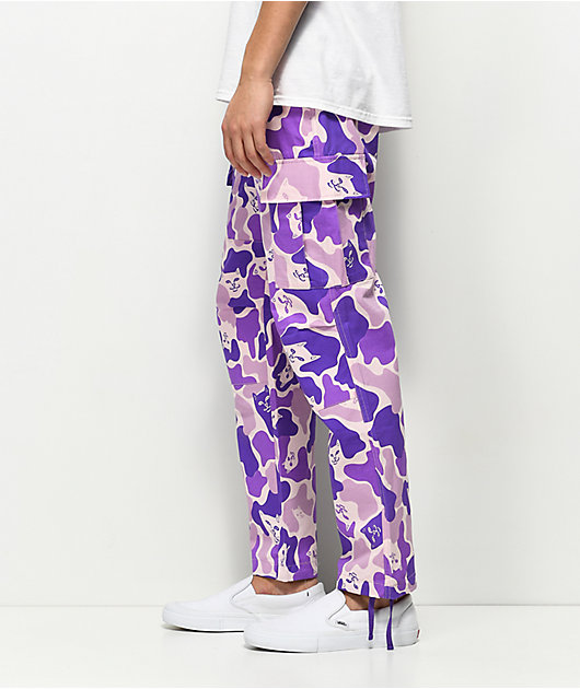 ripndip purple camo pants
