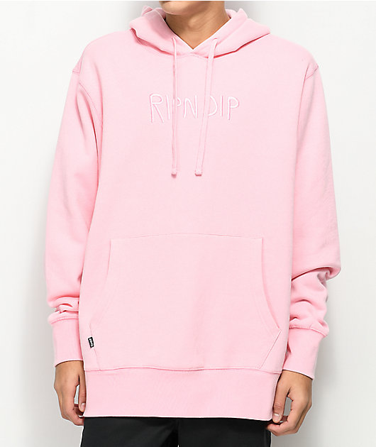 ripndip hoodie pink