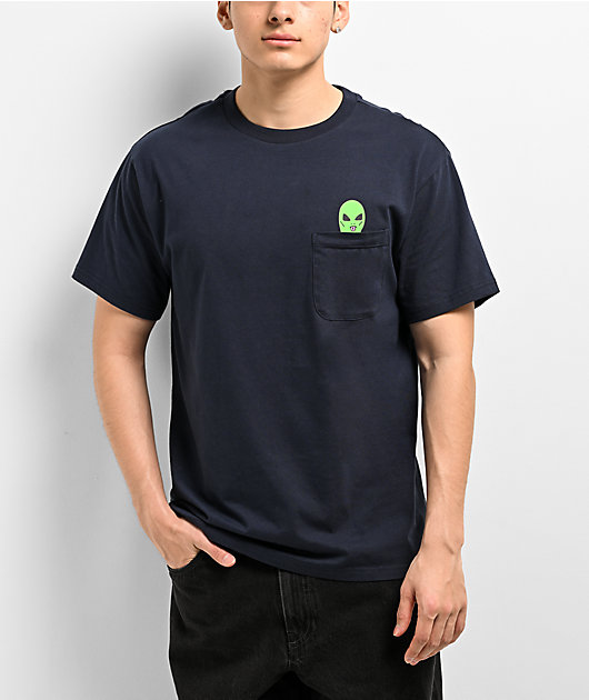 RIPNDIP LORD ALIEN ポケット Tシャツ 半袖 Navy 送料込み Lord Alien Pocket Tee (Navy) – RIPNDIP