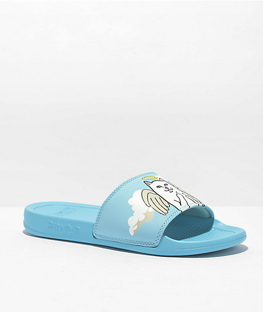 RIPNDIP Lord Angel Blue & White Slide Sandals | Zumiez display picture 3