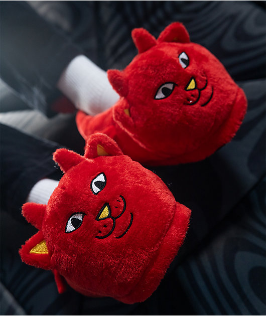 RIPNDIP Lord Devil Plush Red Slippers