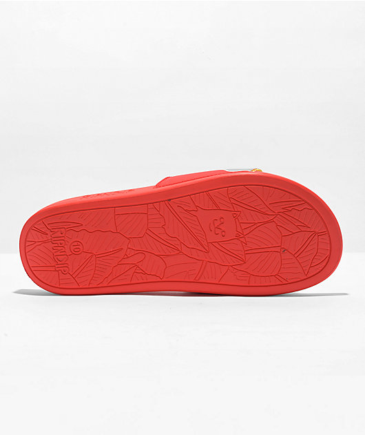 RIPNDIP Lord Devil Red & Flames Slide Sandals