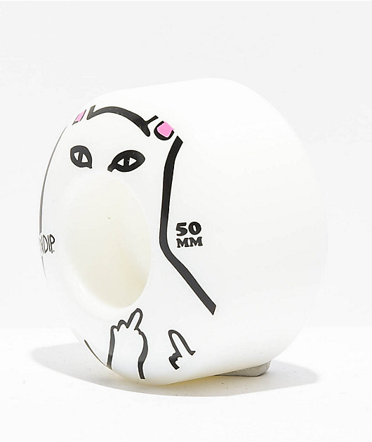 RIPNDIP Lord Nermal 50mm White Skateboard Wheels