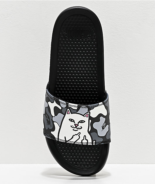 ripndip nermal purple camo slide sandals