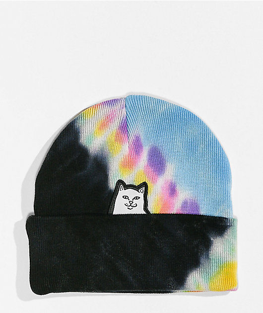 Rip N Dip Lord Nermal Beanie Blue Orange Tie Dye - Billion Creation