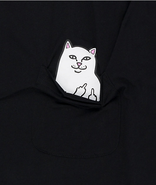 RIPNDIP Lord Nermal Pocket Black T-Shirt Zumiez
