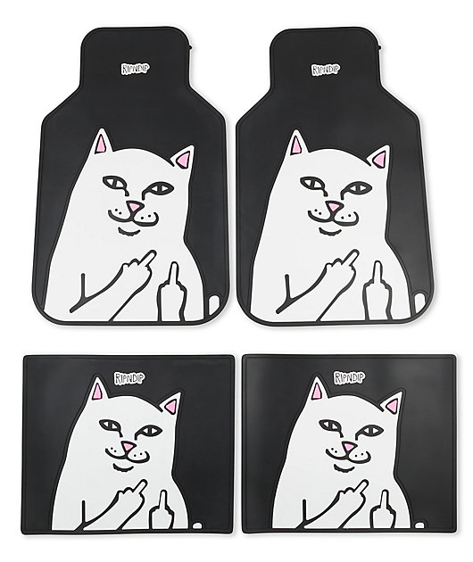 RIPNDIP フロアマット RIPNDIP Lord Nermal Car Floor Mats | Zumiez