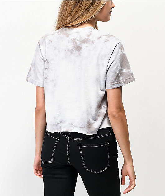 RIPNDIP Lord Nermal Grey Washed Crop Pocket T-Shirt