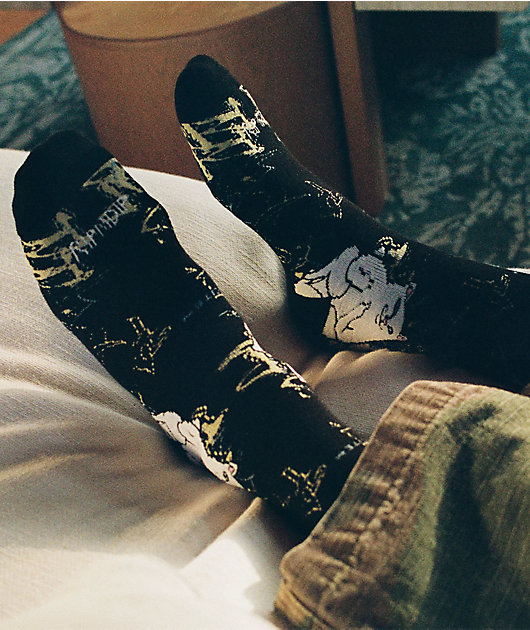 RIPNDIP Lord Nermal Madness Black Crew Socks