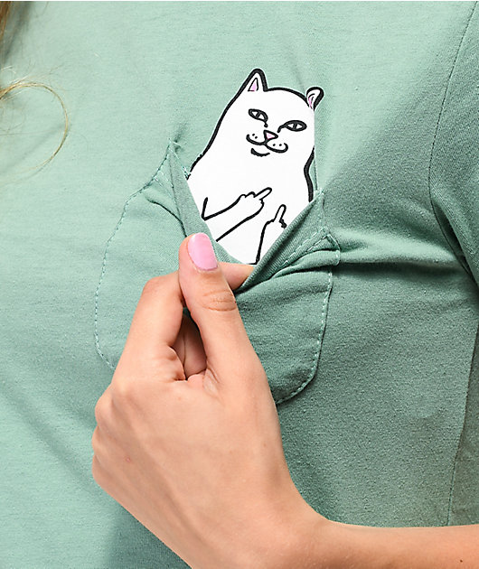 RIPNDIP Lord Nermal Mint Green Pocket T-Shirt