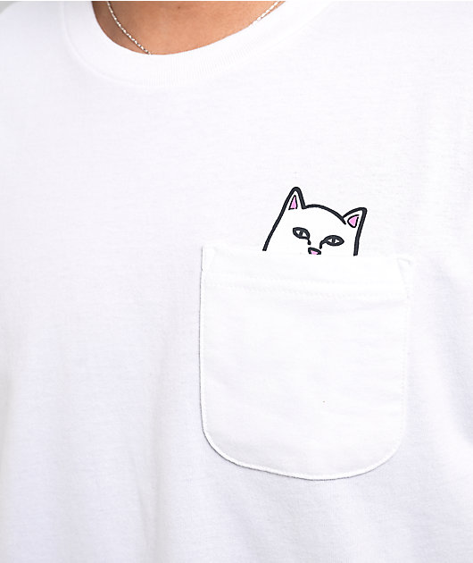 RIPNDIP Lord Nermal Pocket White T-Shirt