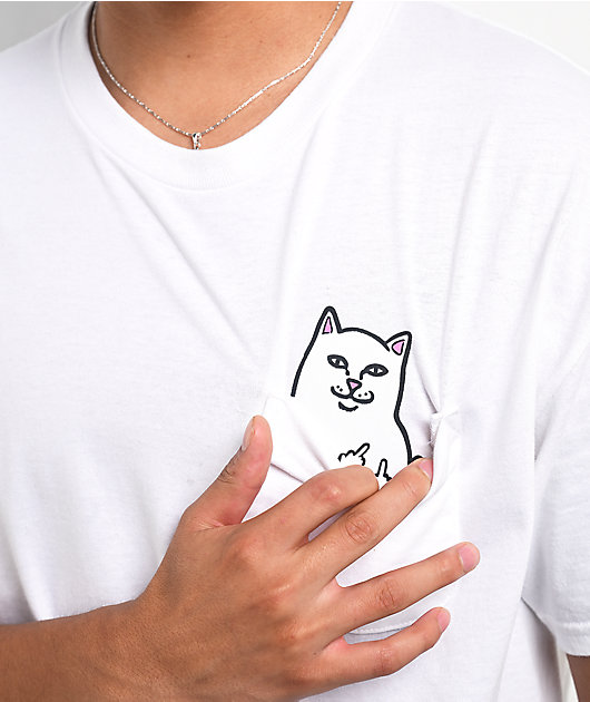 RIPNDIP Lord Nermal Pocket White T-Shirt