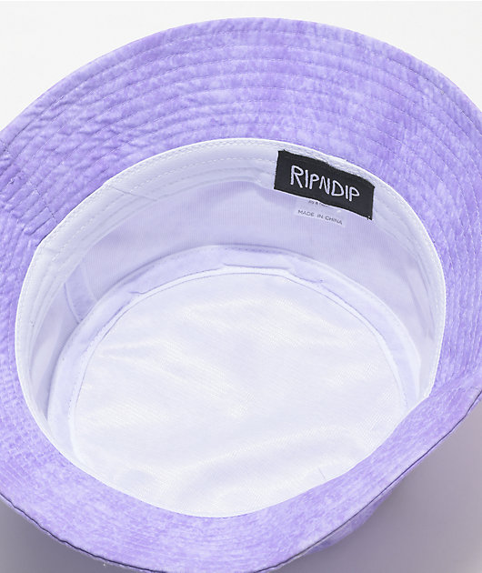 RIPNDIP Lord Nermal Purple Wash Bucket Hat