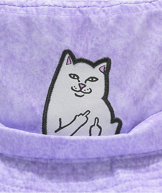 RIPNDIP Lord Nermal Purple Wash Bucket Hat