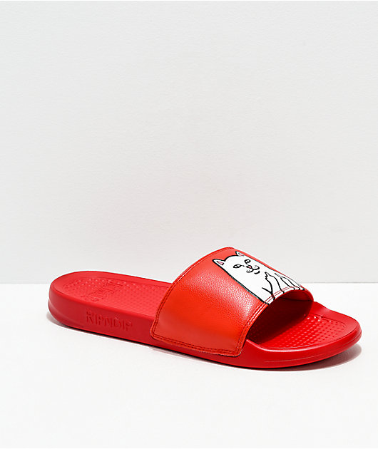 RIPNDIP Lord Nermal Red Slide Sandals 