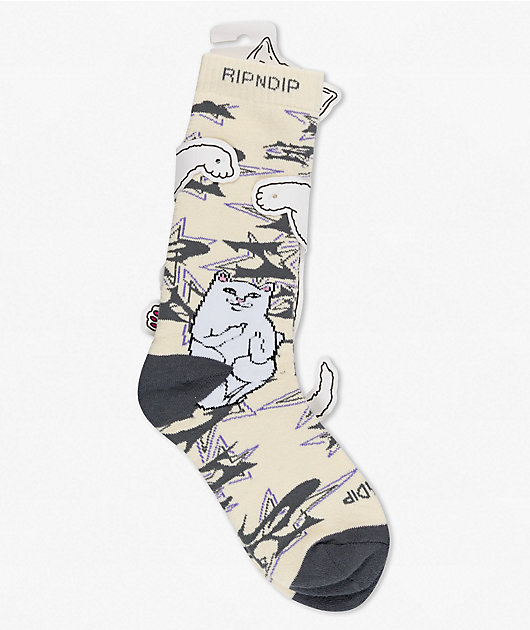 RIPNDIP Lord Nermal Wire Bone Crew Socks