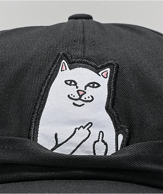 RIPNDIP Lord Nermal gorra negra con hebilla trasera