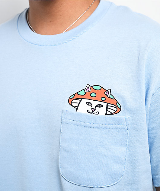RIPNDIP Lord Shroomy Pocket Blue T-Shirt