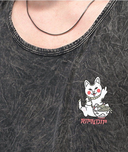 RIPNDIP Lucky Nerm Black Wash Tank Top