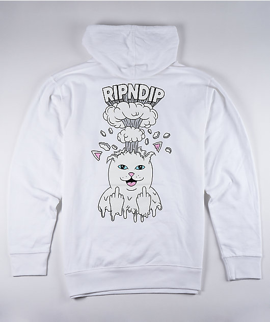 RIPNDIP Mind Blown White Hoodie