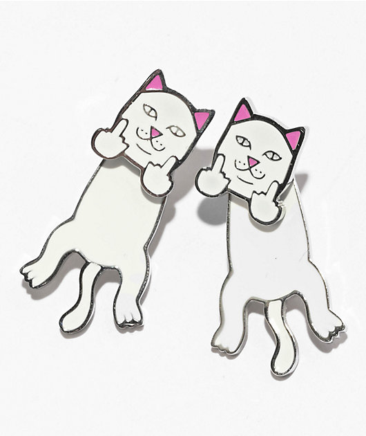 RIPNDIP ピアス Naughty Nam Earring Set 送料込 Naughty Nerm Earring Set (White) – RIPNDIP