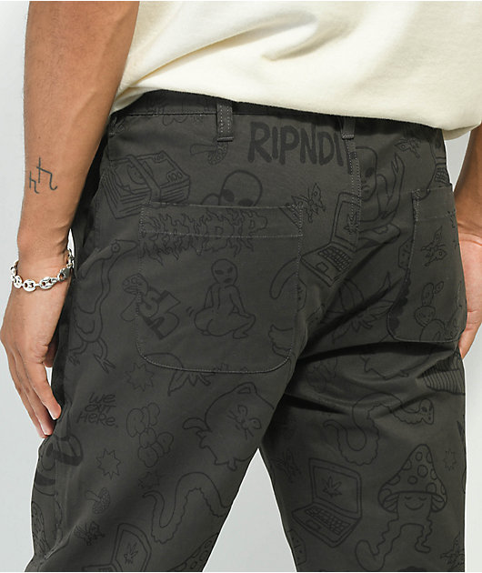RIPNDIP Nerm Doodle Brown Chino Pants