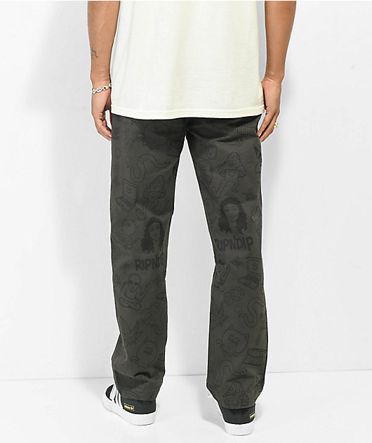 RIPNDIP Nerm Doodle Brown Chino Pants