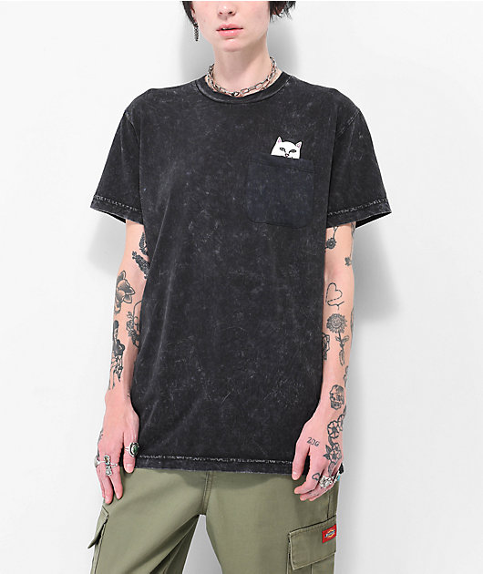 RIPNDIP Nermal BF Black Wash Pocket T-Shirt | Zumiez