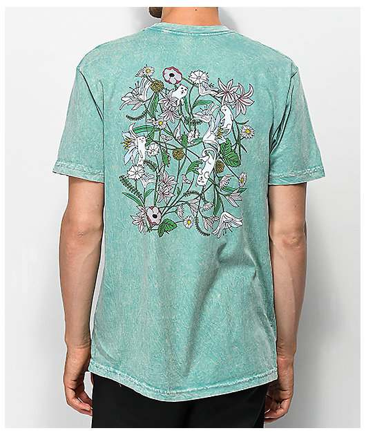 RIPNDIP Nermal Flowers Sage Vintage Wash T-Shirt