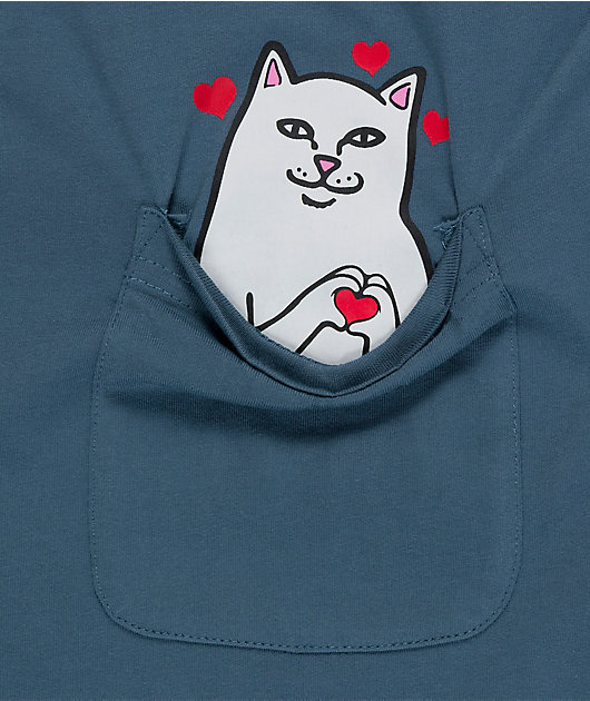 RIPNDIP Nermal Loves Slate Pocket T-Shirt