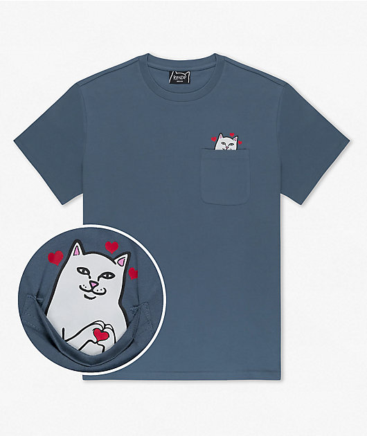 RIPNDIP Nermal Loves Slate Pocket T-Shirt