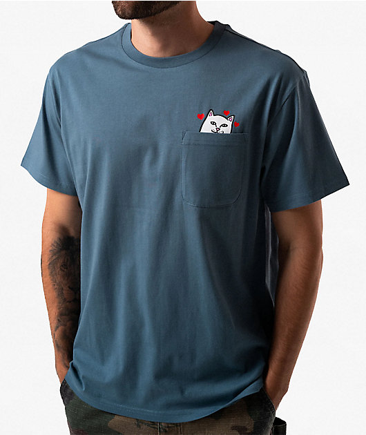 RIPNDIP Nermal Loves Slate Pocket T-Shirt