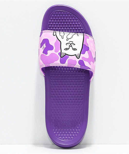 RIPNDIP Nermal Purple Camo Slide 