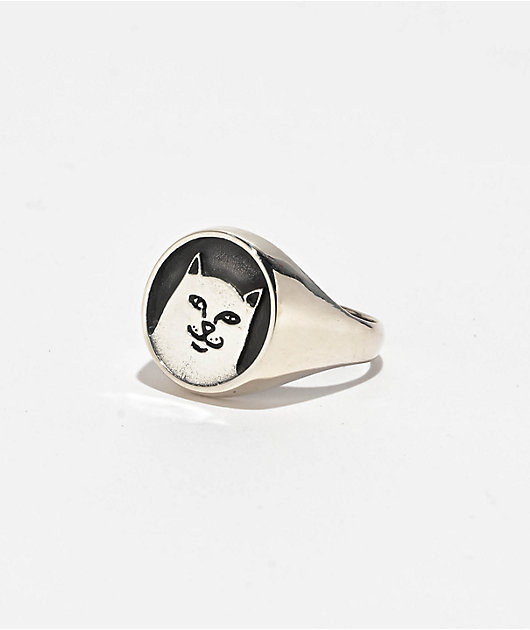 ◆RIPNDIP◆NERMAL RING シルバー 送料込 RIPNDIP Nermal Silver Signet Ring | Zumiez