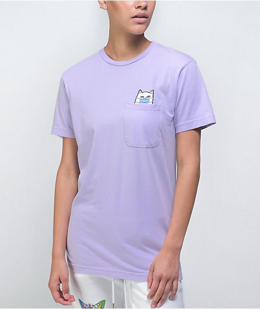 RIPNDIP Nermaphobe Lavender Pocket T-Shirt