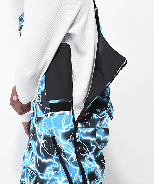 RIPNDIP Nikola Black & Blue Snowboard Bib Pants | Zumiez
