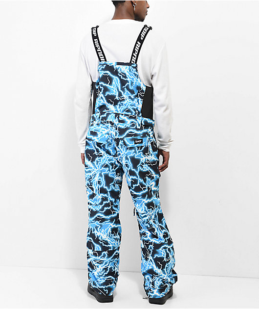 RIPNDIP Nikola Black & Blue Snowboard Bib Pants | Zumiez