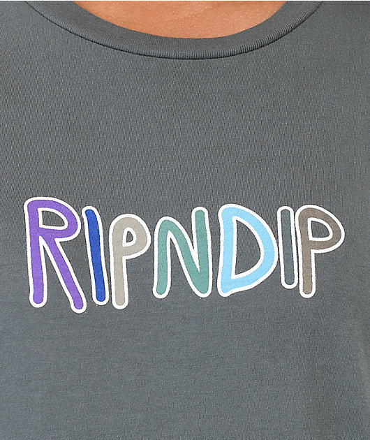 RIPNDIP OG Prisma Charcoal Boyfriend T-Shirt