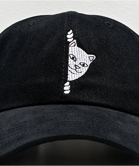 RIPNDIP Peek A Nermal 2.0 Black Strapback Hat