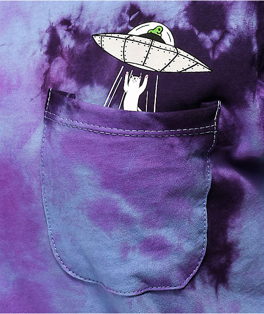 RIPNDIP Probe Purple Tie Dye Pocket T-Shirt