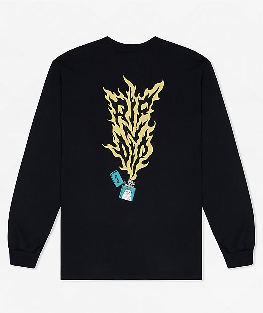 Ripndip Nermal Portrait L/S Vintage Black XL Tシャツ Nermal Portrait Tee (Vintage Black) – RIPNDIP
