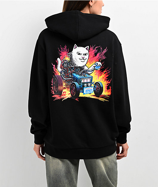 ripndip パーカー RIPNDIP Risky Business Black Hoodie | Zumiez