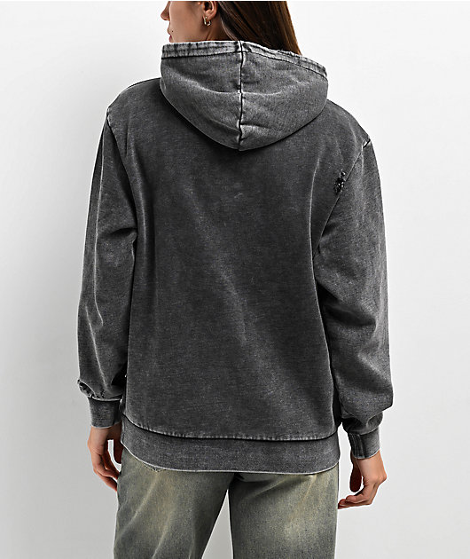Ripndip Rockstar Pullover Hoodie Black パーカー RIPNDIP Rockstar Black Wash Hoodie | Zumiez