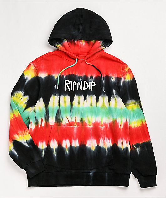 red black and green hoodie