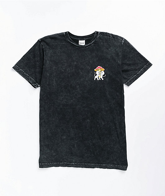 RIPNDIP Sharing Is Caring Black Wash T-Shirt