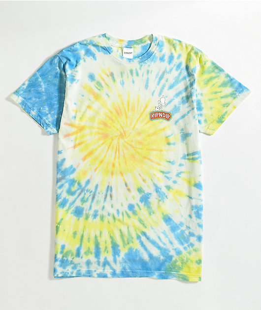 RIPNDIP Smokin Multi Tie Dye T-Shirt